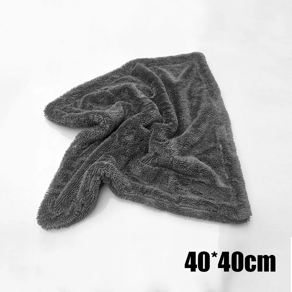 

Car Cleaning Wash Towel Grey Double-layer Thickened Braided Cloth Absorbent Car Auto Wash Towel Universal Microfiber Absorb Wate