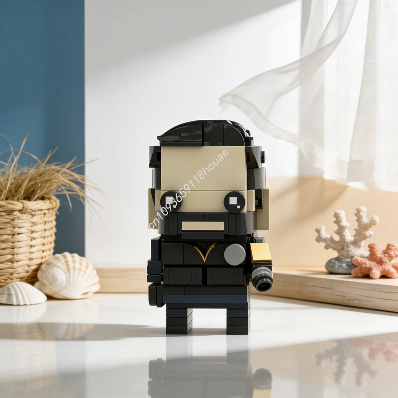 

170 деталей MOC Brickheadz: Модель Летта Аш Тайлер, конструктор, сборная модель, рождественский подарок, игрушка, DIY, креативная идея, развивающая игрушка