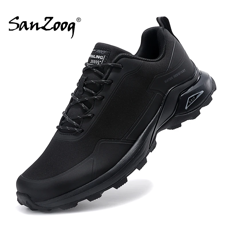 Men Outdoor Trail Running Shoes Anti-Skid Waterproof Hiking Trekking Shoes Sneakers Camping Tourism Zapatillas Trail Hombre