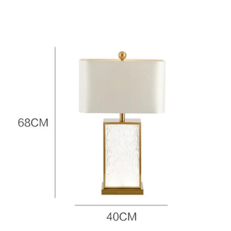 Imagem -06 - Modern Minimalista Luxo Table Lamp Led Desk Light para o Quarto Cabeceira Estudo Sala de Estar Home Decor Vidro Ondulado