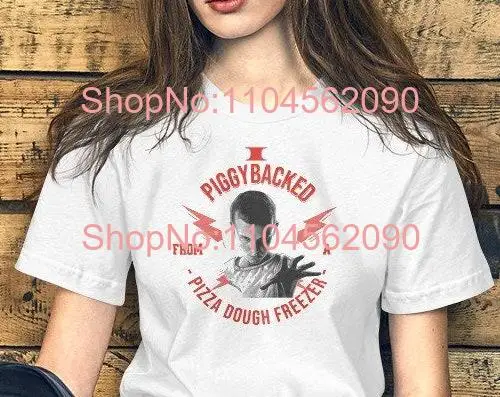 Camiseta con respaldo por cerdito de un congelador de masa de pizza, ropa para adultos, meme divertido, once ahorrando Max Mayfield Papa, disaprova
