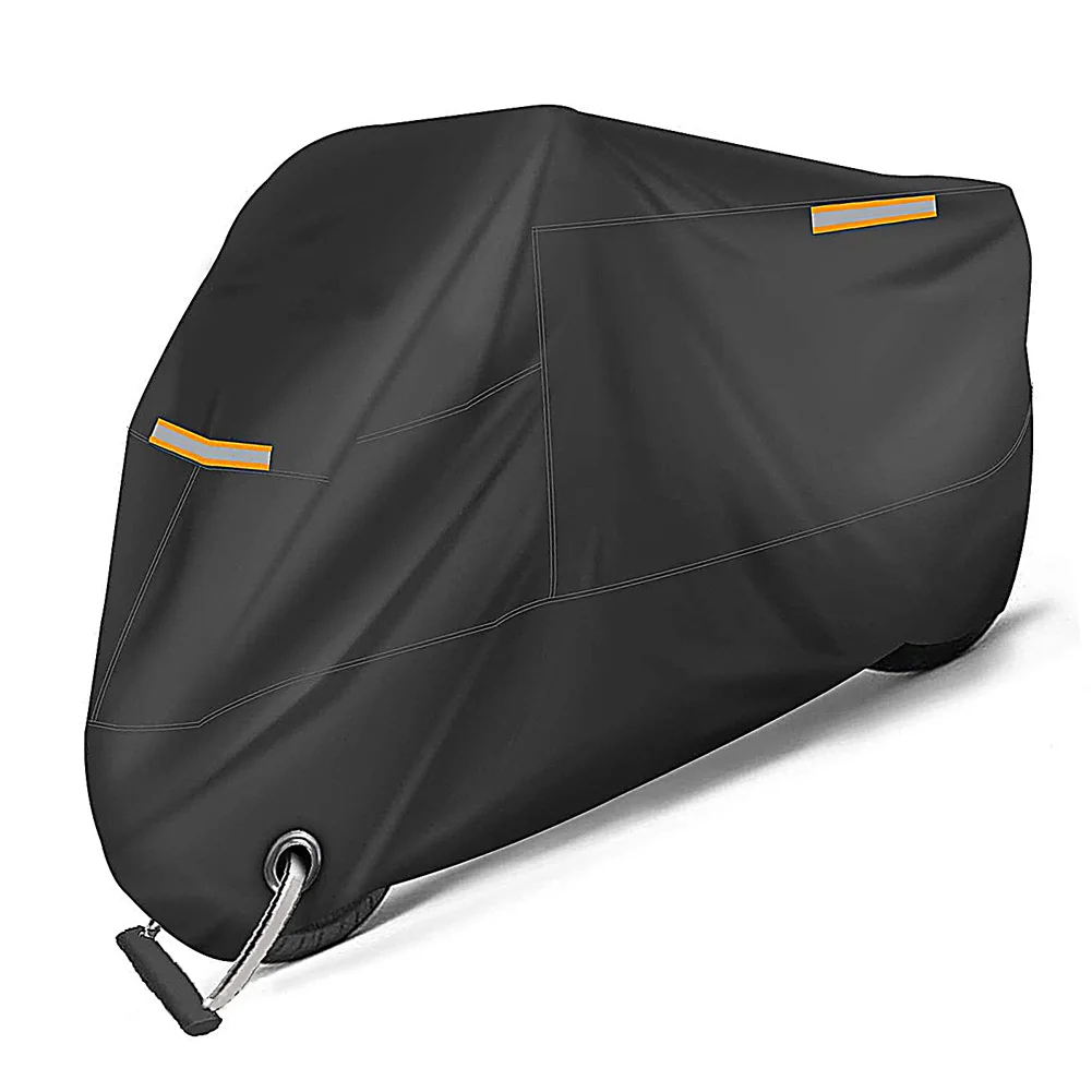 

Motorcycle Cover All Season Universal Outdoor Waterproof Sun Protection Motorbike Dust Covers Lock-Holes And Night Reflective