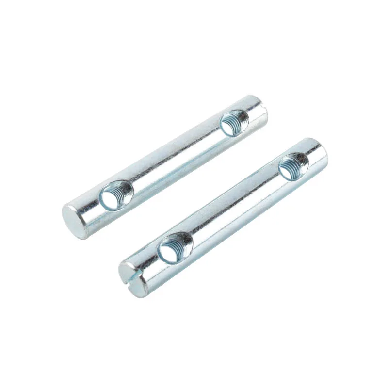 

20Pcs M6 M8 Dual Hole Long Slotted Barrel Nut For Dowel Bolt Furniture Bed Cabinet Cribs Chair