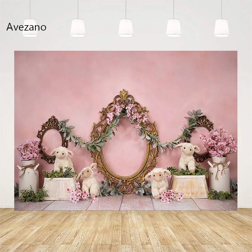 

Avezano Background Photography Toy Sheep Goat EID AL ADHA Mubarak Ramadan Festival Cake Smash Kids Portrait Backdrop Photo Props