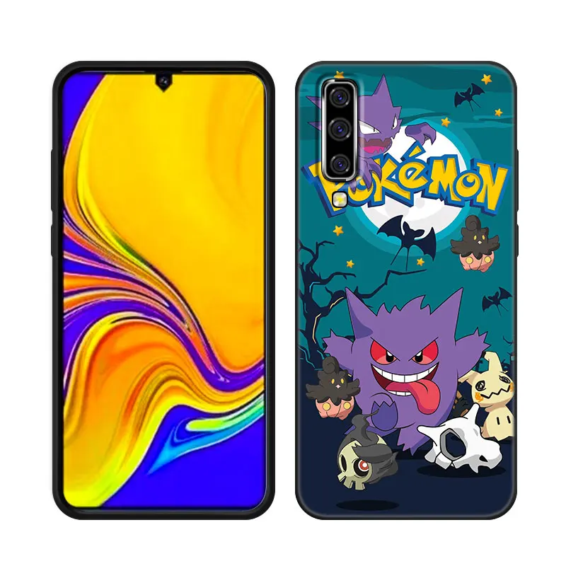 Cute S-Snorlax G-Gengar Phone Case For Samsung A13 A22 A24 A32 A71 4G A33 A34 A35 A52 A53 A54 A55 A73 5G A12 A14 A23 A31 A50 A51