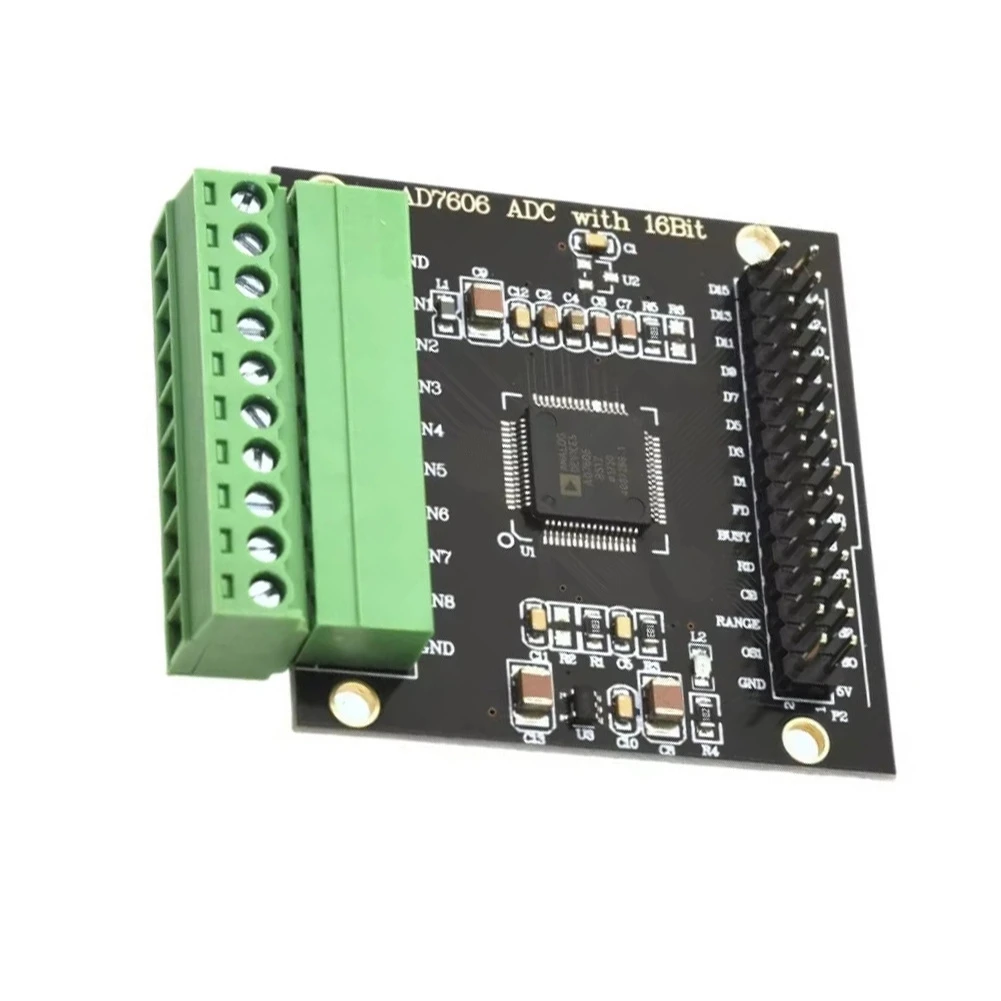Module d'acquisition de données AD multicanal A49T AD7606, ADC 16 bits, synchronisation 8 canaux, fréquence d'échantillonnage de tension 200KHz