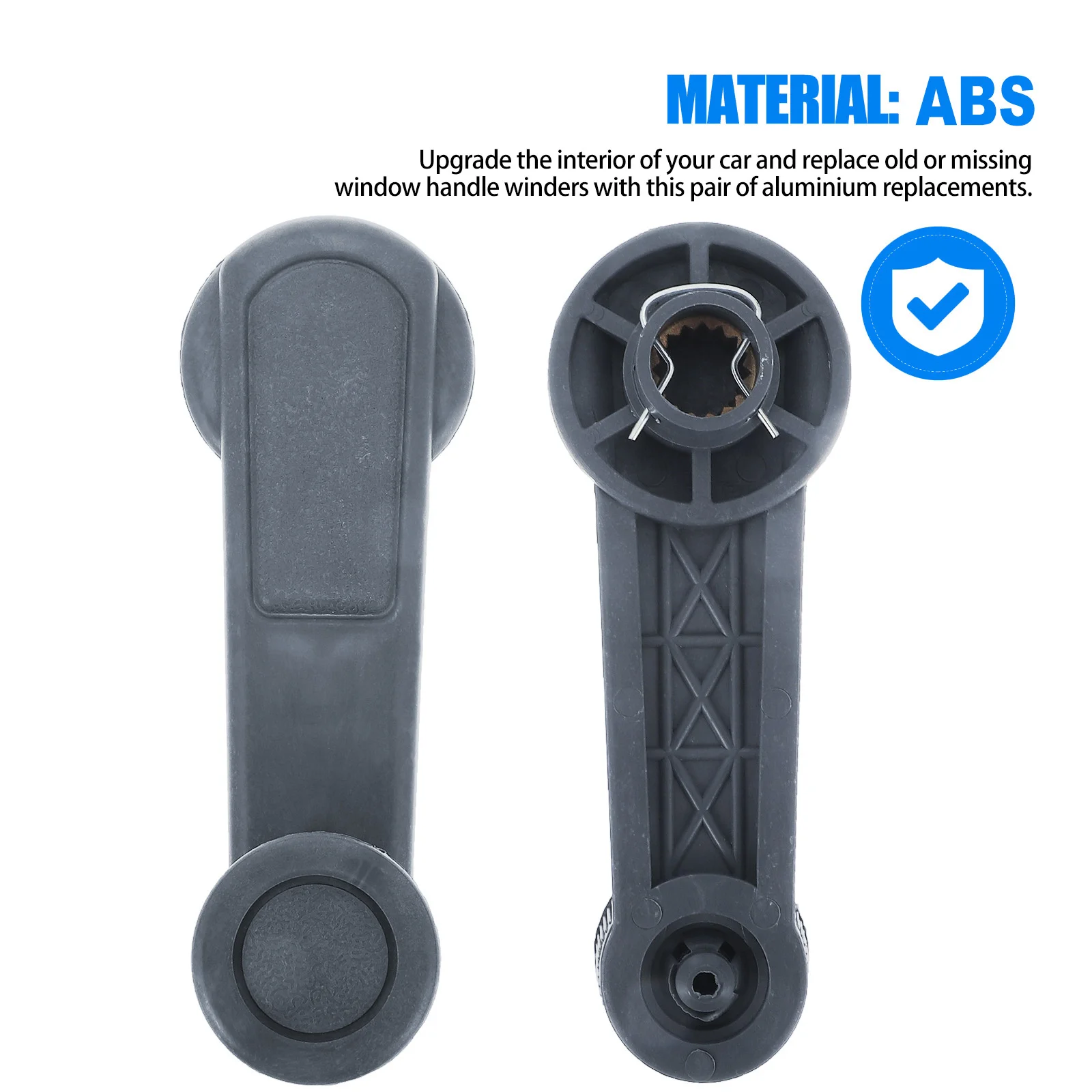 

4Pcs Car Window Crank Handles ABS Plastic Manual Operation Auto Interior Car Door Window Crank Handle Replacement for Most Cars