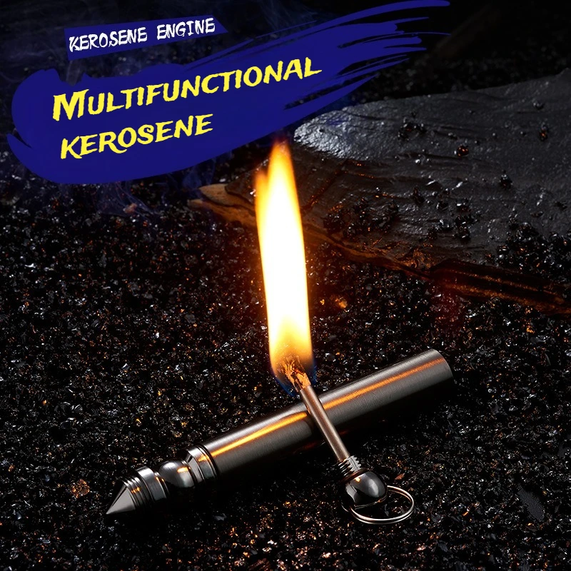 

Metal Multi-purpose Multi-function Multi-function Match Keychain Pendant Outdoor Portable Waterproof Lighter Cigarette Lighter