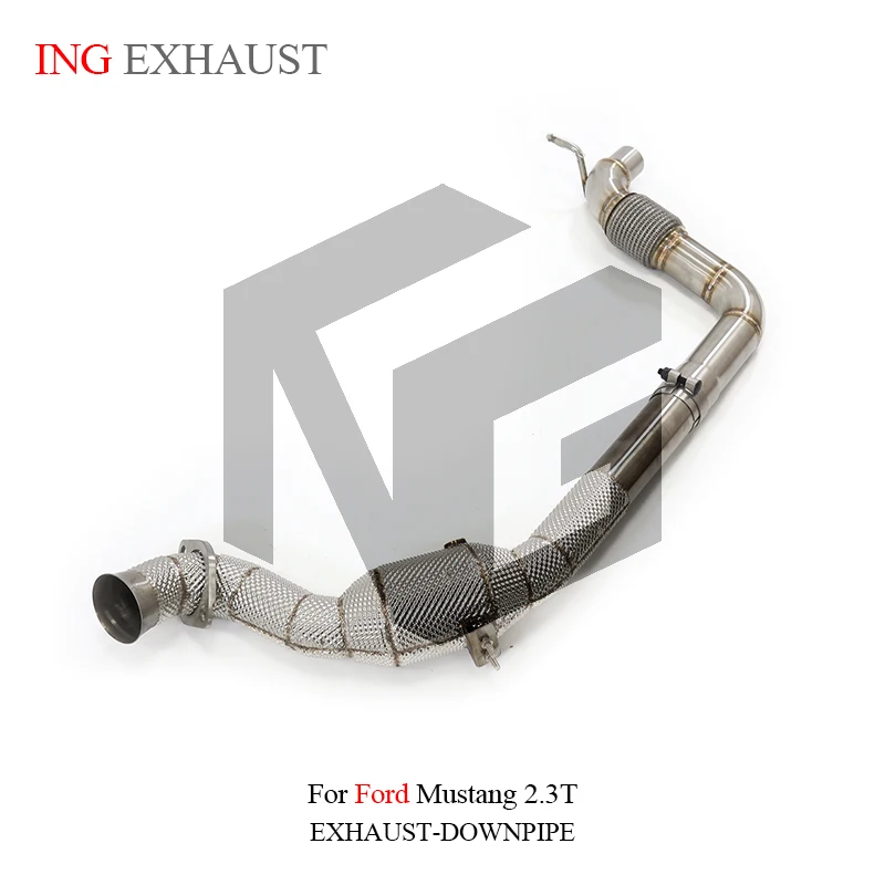 

ING Exhaust System High Flow Performance Downspout for Ford mustamg 2.3T With Heat Shield Racing Pipe