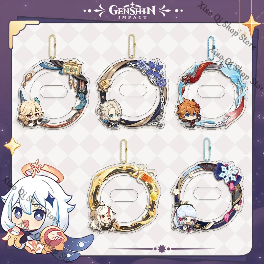 Genshin Impact "Аватарная рамка" акриловый значок, декоративная рамка, подвесной значок, защитный чехол, украшение для стола, коллекционное шоу, подарок