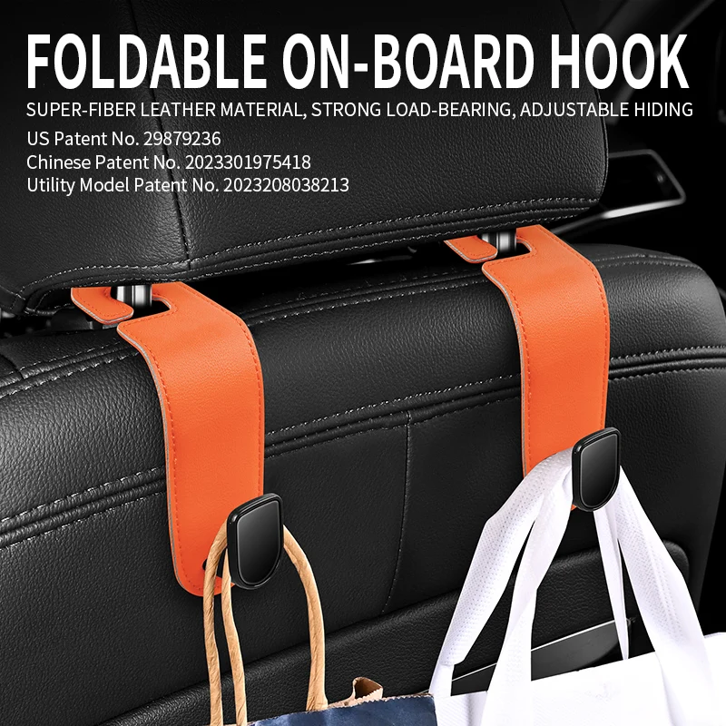 

Car hook Seatback hook Multi-functional car hook Hidden car seat rear storage hook car accessories