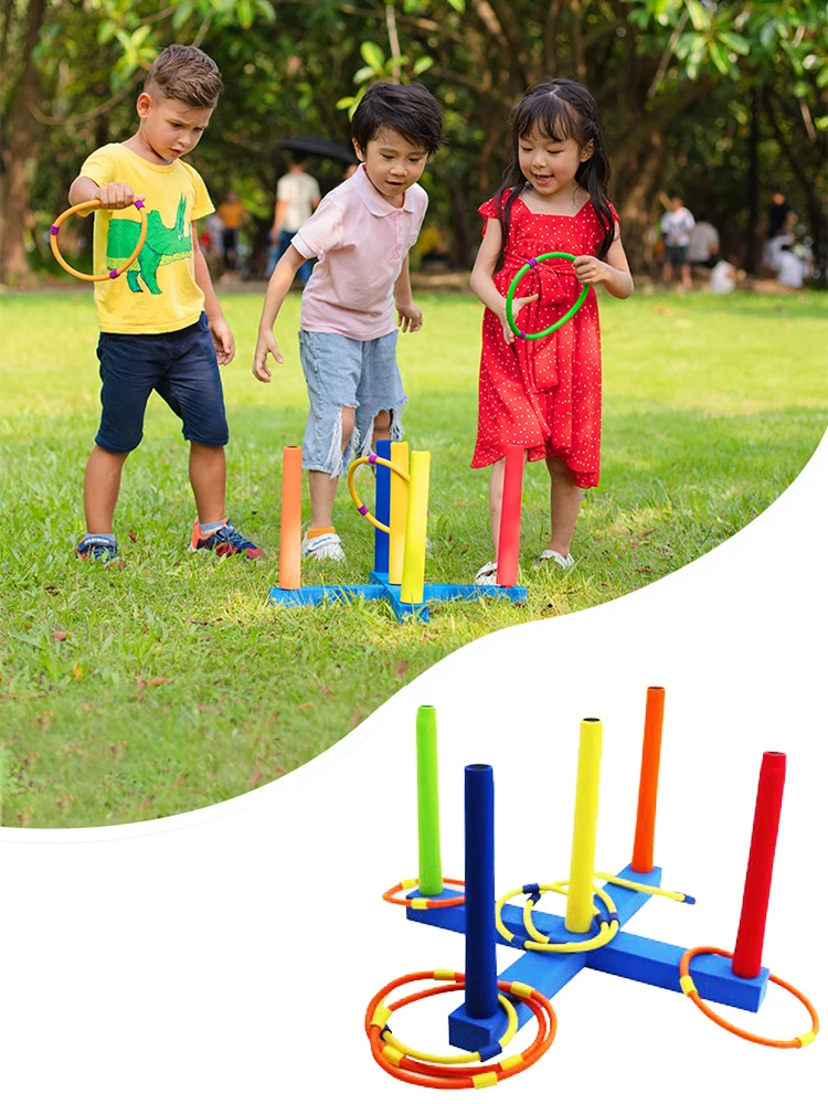 outdoor games for preschoolers kindergarten sensory integration early education children's sports toys soft cross hoop throwing