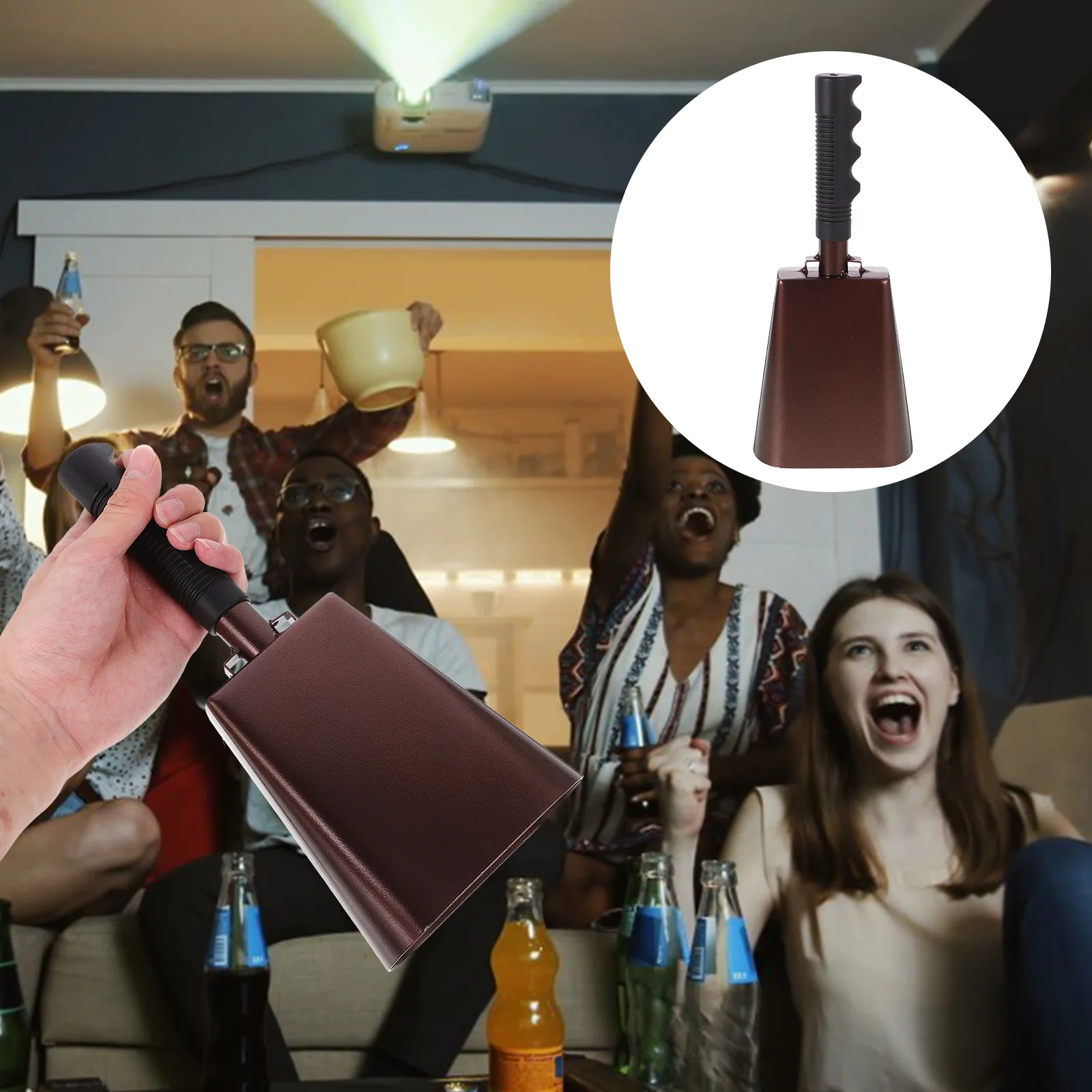 

Handheld Cow Bell Vintage Metal Bells For Animals Rustic Cattle Sheep Loud Noise Maker Sporting Events Cheer Mini Hanging Bell