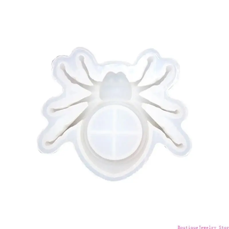 E1PE Diy Crystal Drop Mold Big Spiders Mirror Holder Storage Table Mold