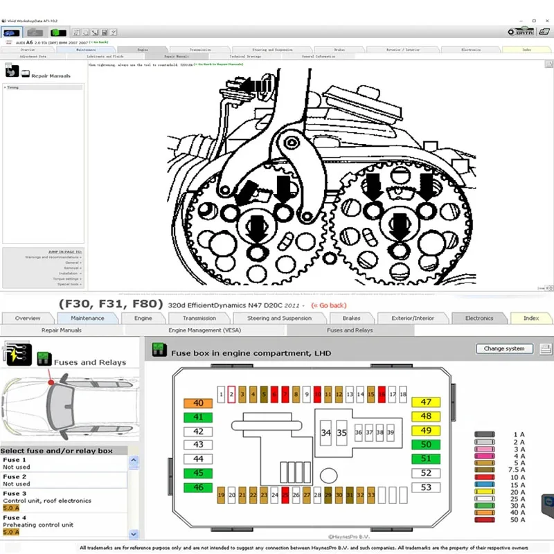 Auto Repair Software com fiação, Todos os dados Car, 10.53 Link, 3.45 ATSG 2017, Mais novo, Alldata 10.53, 2018.1