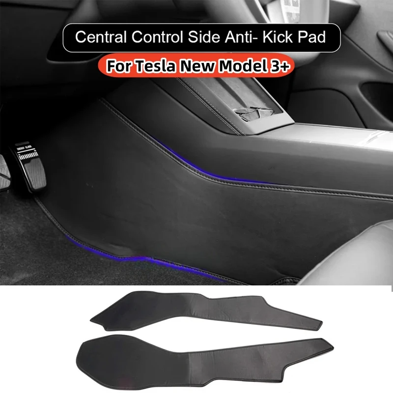 Tapis Anti-coup de Pied Latéral pour Console Centrale de Voiture Modèle 3 High land 2024, Protection Contre la Poussière, Polymères, Décoration Intérieure, Garniture