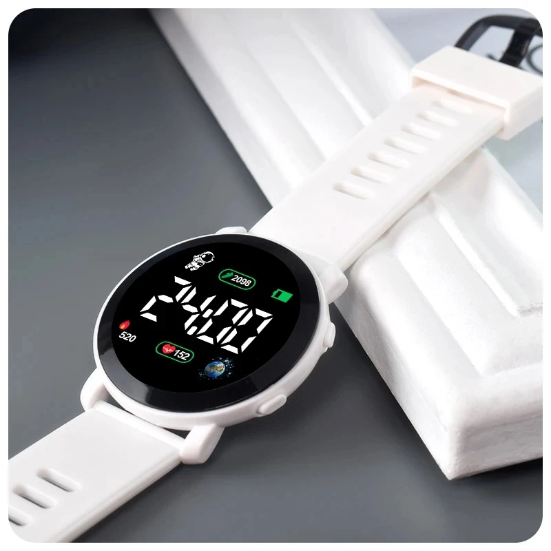 2024 Fashion Men Women Sport Silicone Watches Astronaut Electronic Watch Lightweight Waterproof Wrist Watch LED Display Clock