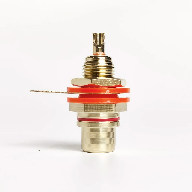 4/10/20PCS RCA Plug & Jack Set, Brass Gold-Plated Audio Connectors for Preamp, DIY Projects, Home Theater Sound Systems