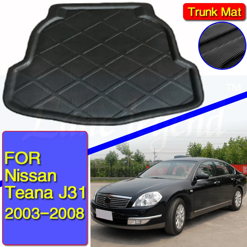 

Car Trunk Mat Boot Tray Liner Floor Cargo Carpet Waterproof Protective Pad For Nissan Maxima (AU) Teana Cefiro J31 2003-2008