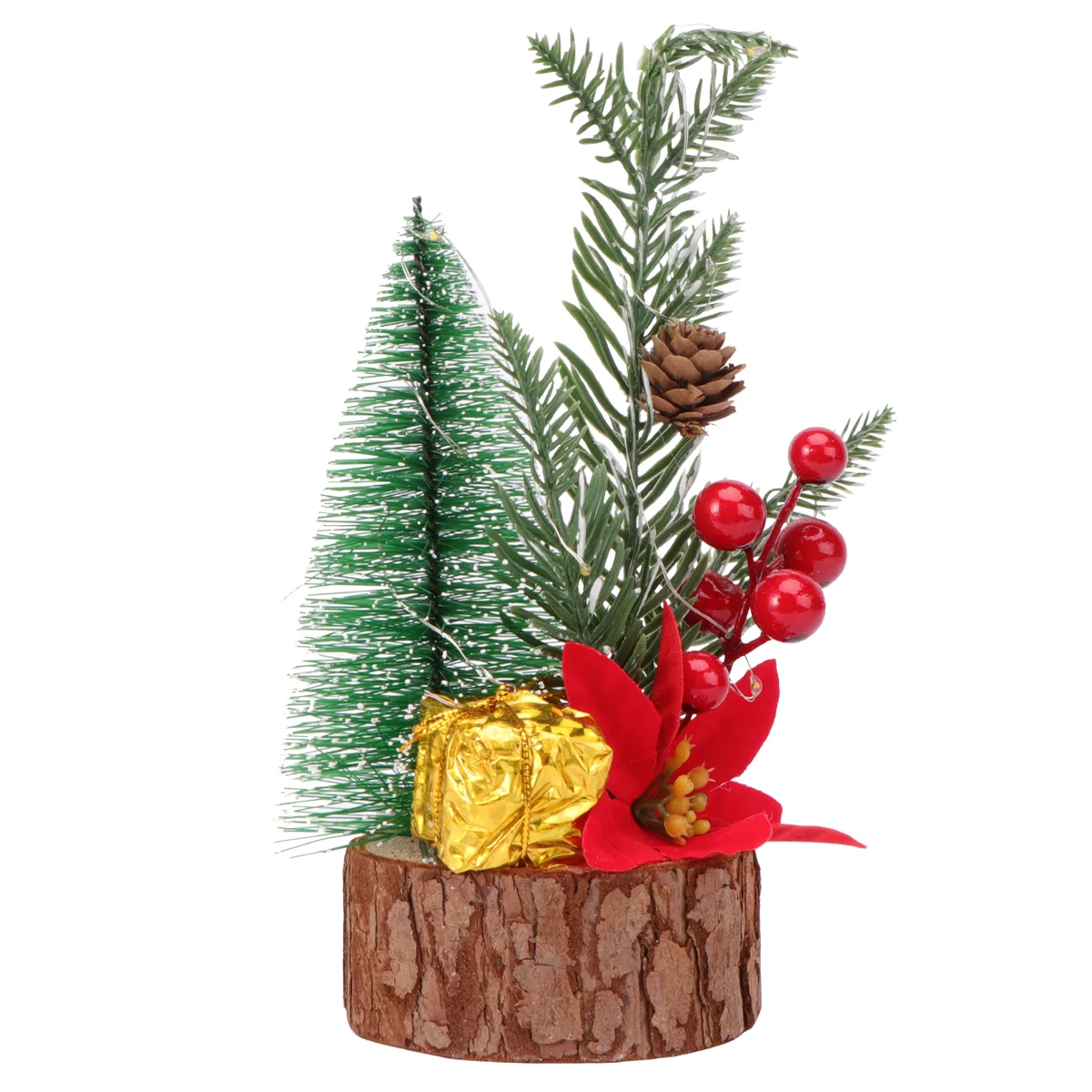 

Christmas Tree Decor Mini Holiday Decorations for Home Table Light Xmas Ornaments