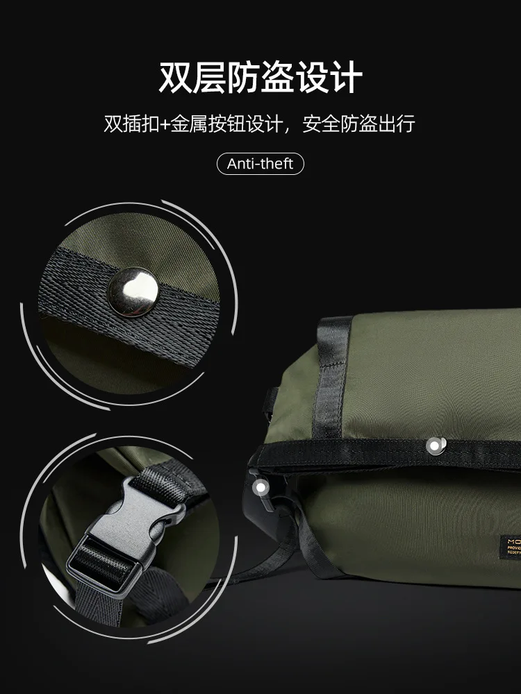 Men's Crossbody Bag Multifunctional Shoulder Bag Large Capacity Portable New Trendy Sports Bag
