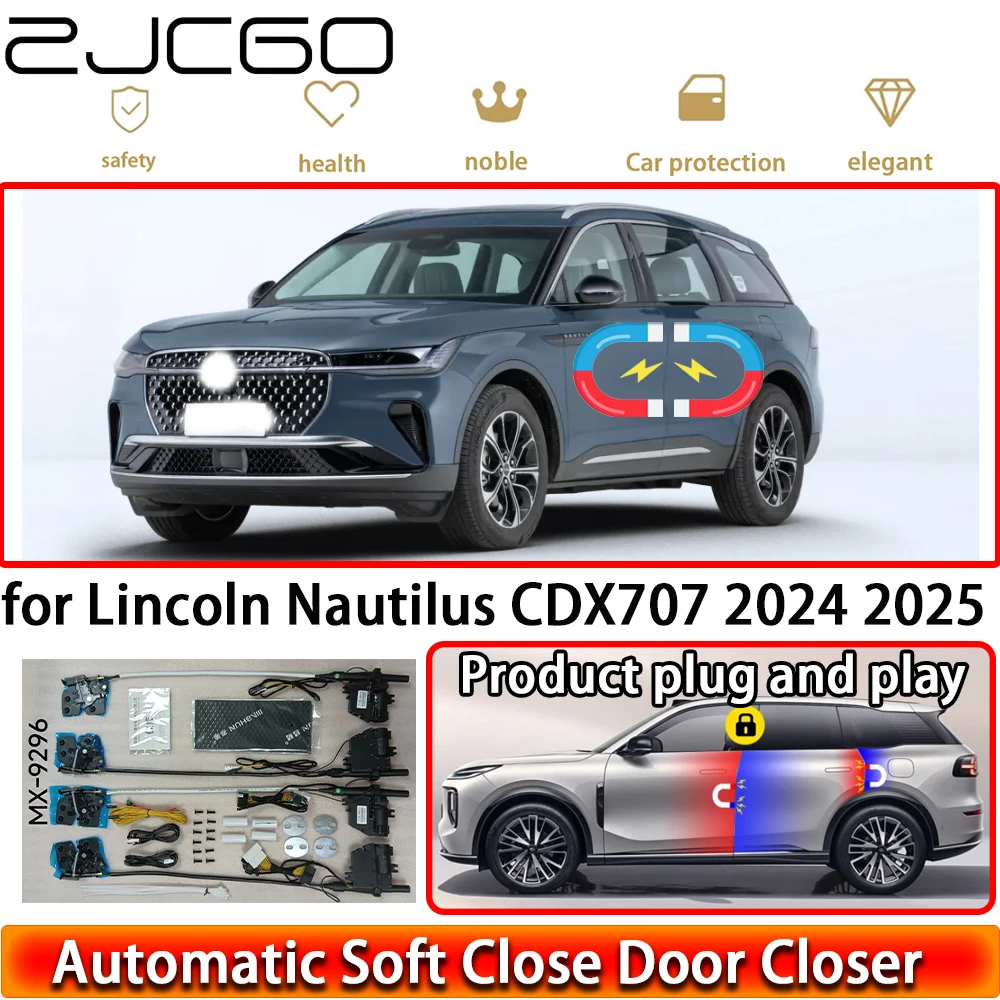 for Lincoln Nautilus CDX707 2024 2025 2026 Soft Close Door Kit Power Closing Latch System Auto Pull Door Easy Close Plug & Play