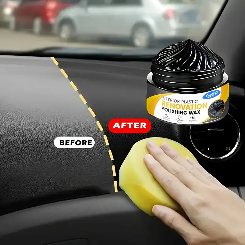 

Car Interior Repair Wax Resurrects Black Plastic Repair Cream Plastic Parts Update Interior Gloss Wax Nano Layer