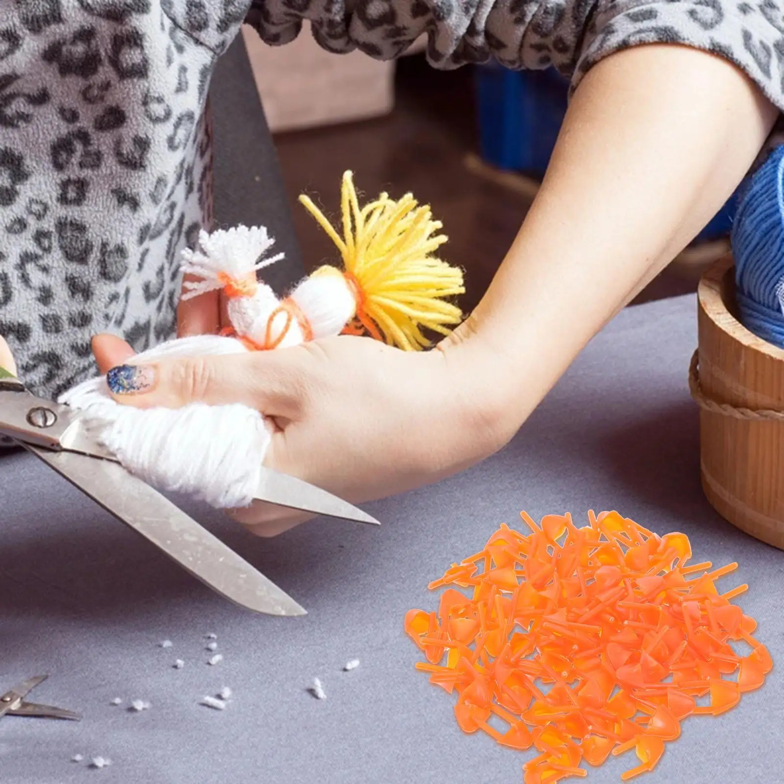 100 個くちばしクラフト DIY 口アクセサリーおもちゃ動物用品偽の鳥ミニプラスチック装飾手作りプロジェクト縫製キット