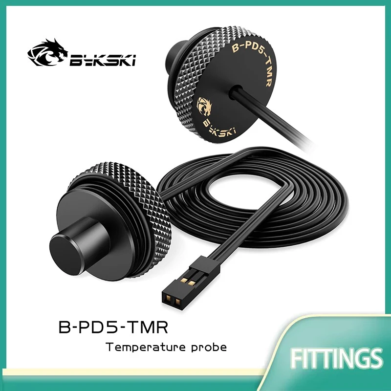 

Bykski B-PD5-TMR G1/4'' Temperature Measurement Plug Sealing Lock Water Cooling PC Application Accessories Metal Fitting