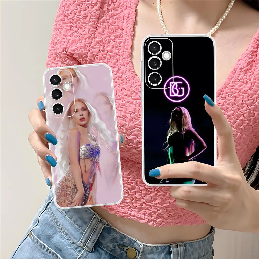 

Модный прозрачный чехол Bad Gyal для Samsung Galaxy S25 S24 S23 S22 S21 Plus FE Ultra, красочный чехол-накладка