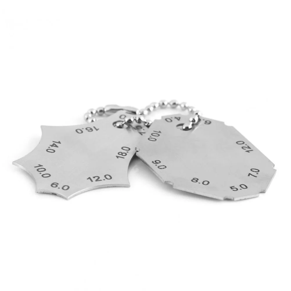 

2Pcs High Seam Gauge Stainless Steel Fillet Weld Inspection Tool with Clear Markings for Easy Reading Portable