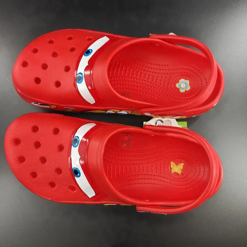 Blaue Rennwagen-Clogs, schnelltrocknende, leichte Wasserschuhe, weiche, rutschfeste Sohle, Slip-On-Sandalen für Strand, Dusche, Pool, Garten, Zuhause, neu – Detail 9