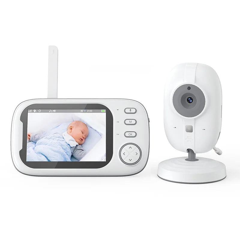 

3.5inch Video Baby Monitor with Camera 2-Way Audio Babysitter Wireless Night Vision Temperature Monitoring Security Protection