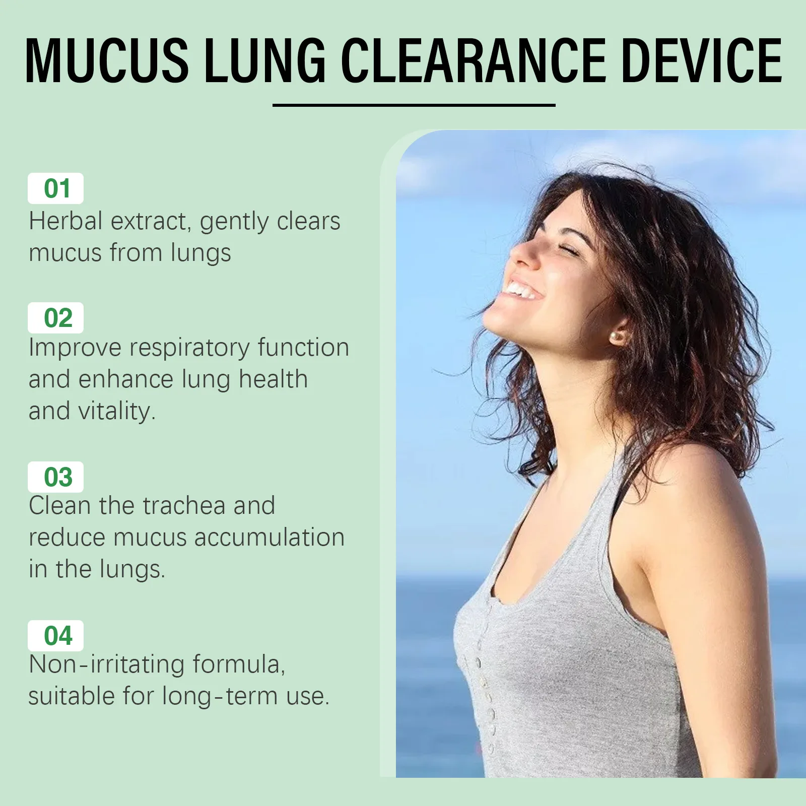 Mucus Lung Clearance Device Valve Mucus Removal Breath Exerciser Tool Respiratory Vibration Sputum Expelling Expansion Trainer