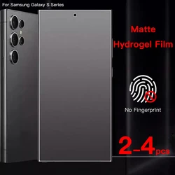 2-4PCS Matte Hydrogel Film for Samsung Galaxy S26 S25 S24 S22 S21 S20 Ultra Plus FE Edge Screen Protector Not Tempered Glass