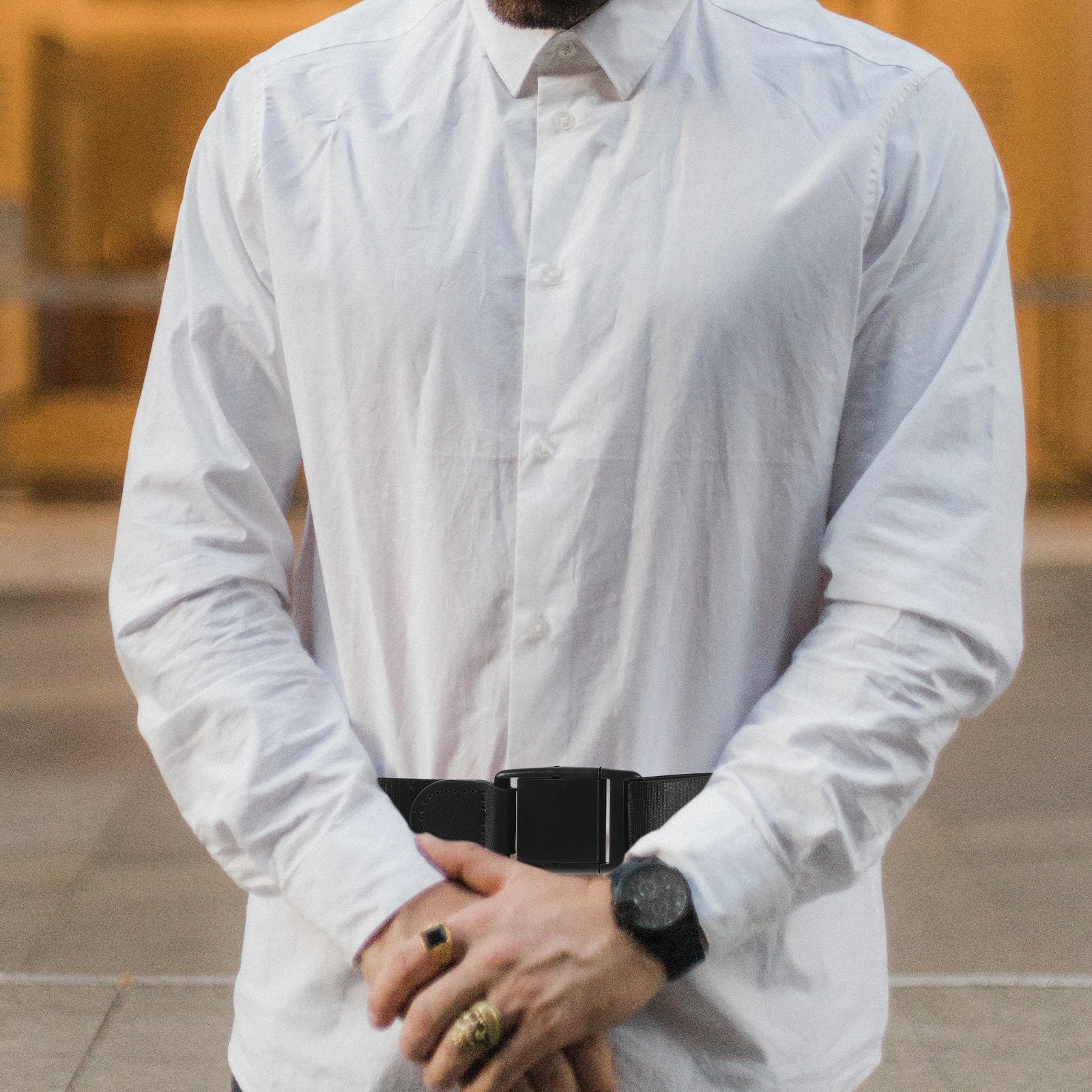 عدم الانزلاق المضادة للتجاعيد الأشرطة قفل القميص حزام البقاء مرونة النايلون الملابس الداخلية قابل للتعديل السراويل ملحق الحل العملي مكافحة #6