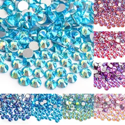 SS16 SS20 SS30 Glitter Rhinestone Crystal AB Non Hot Fix Płaski tył Rhinestone Odzież do zdobienia paznokci Odzież z tkaniny