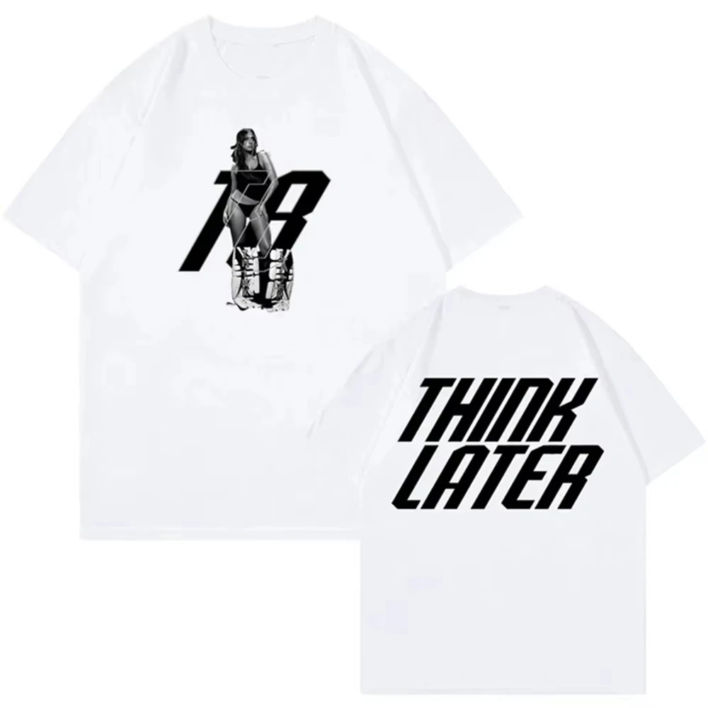 

2025 crew neck T-shirt men's and women's street fashion clothing cool wear 100% cotton
