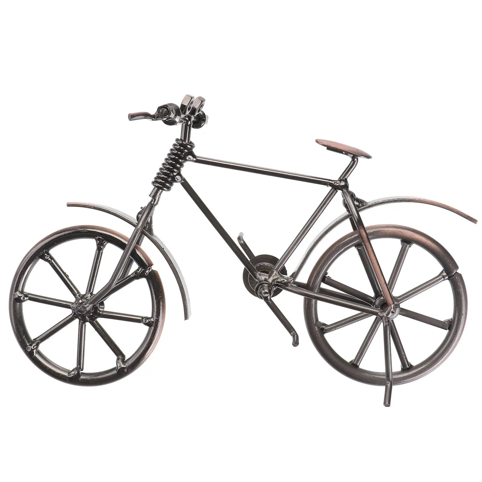 

Iron Bike Mini Minibike Desktop Sculpture Vintage Adornment Retro Ornament Wrought Statue Art Craft Ornaments