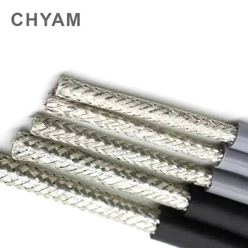 20AWG 0.5mm2 Wire And Cable Multi-core Shielded Cable RVVP 2/3/4/5/6/7/8/10/12/14/16/20/24 Anti-interference Control Line Signal