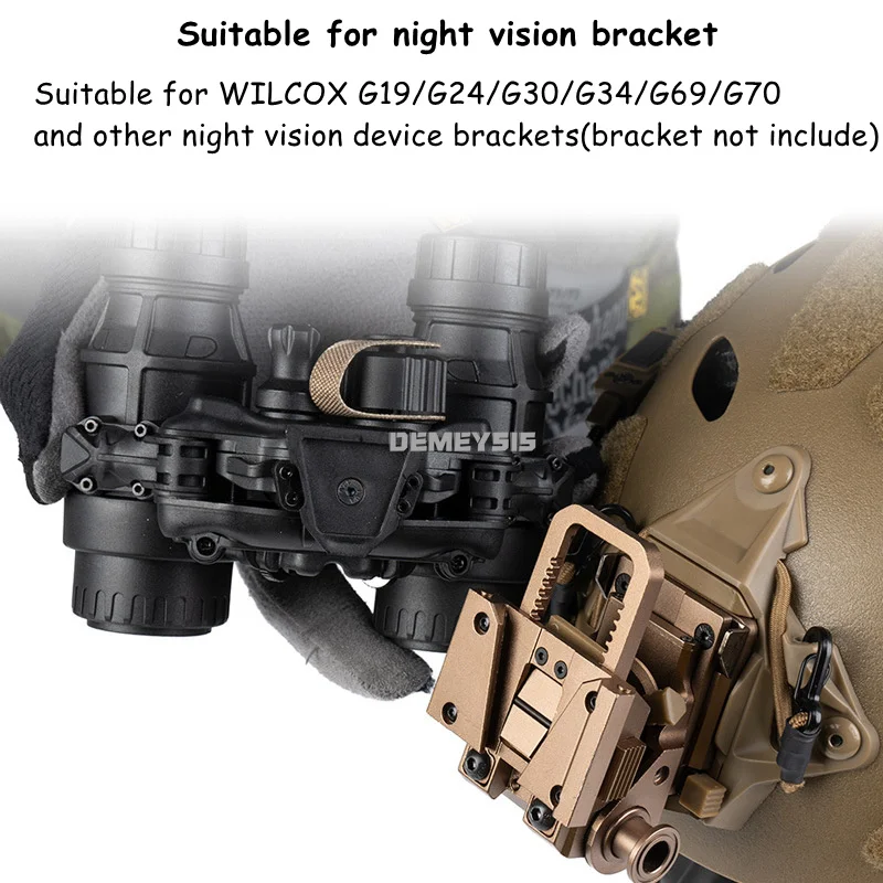 Tactical Helmet NVG Dummy Model No Function DTNVS Night Vision Goggles Model Folding Dummy Binocular for Cosplay Hunting Helmet view 5