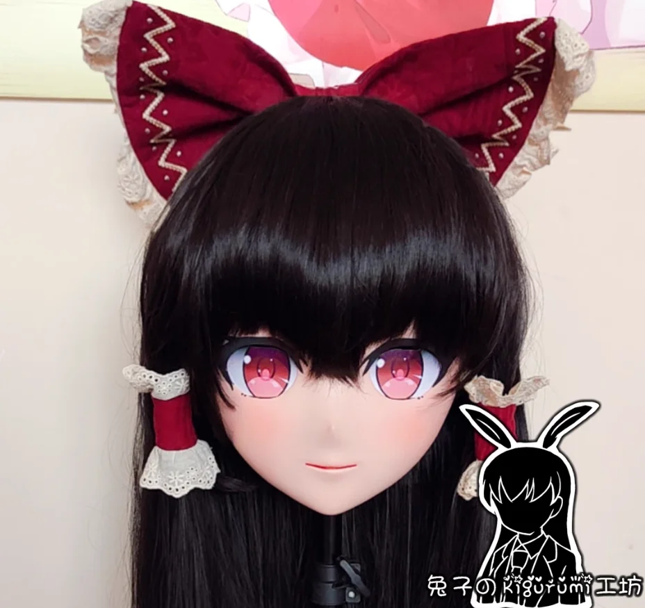 

(RB32924)Customize Lockable Full Head Resin Cartoon Cosplay Japanese Character Anime Role Play Kigurumi Mask With Back Shell