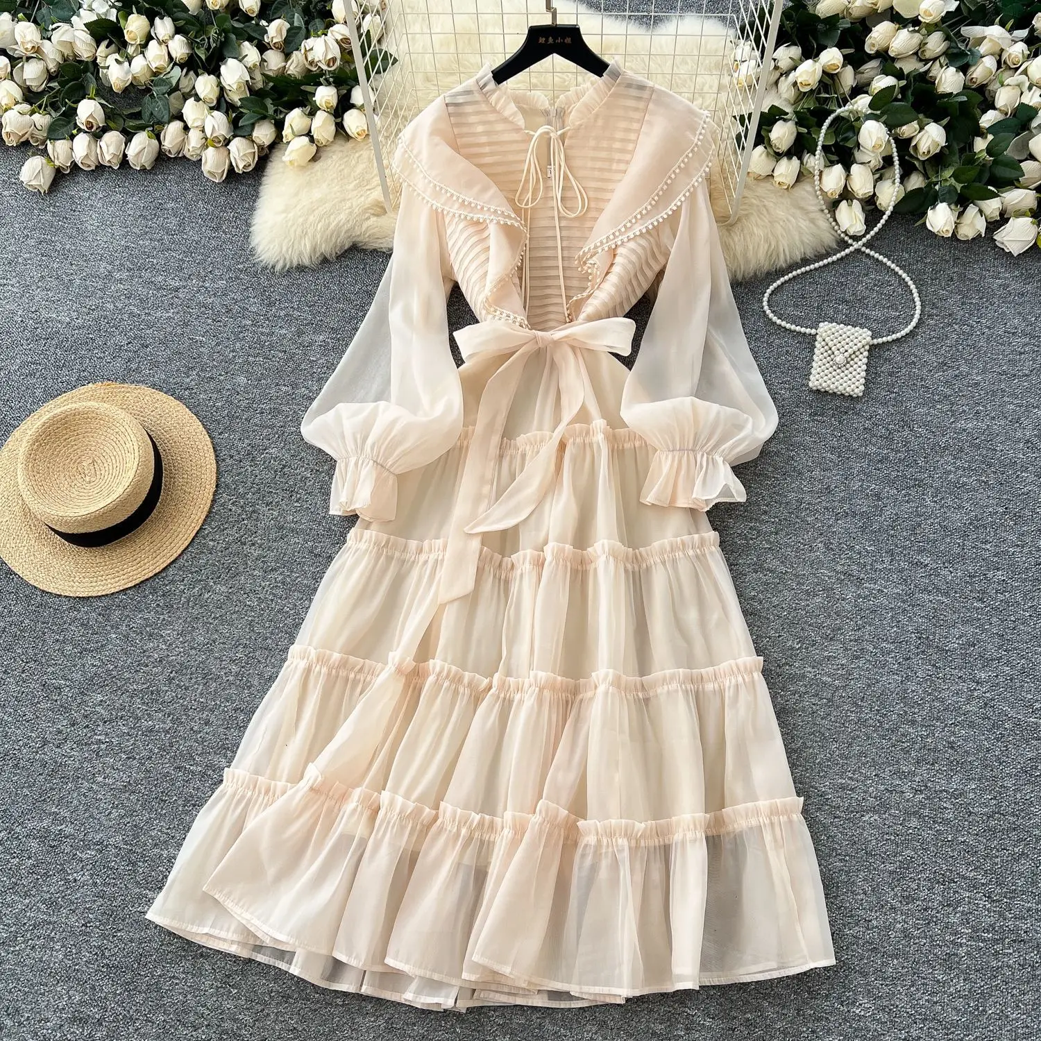 Dress Women Long Dresses Party Night Vestidos Streetwear V Neck Full Sleeve High Waist Elegant Splice Y2k Work Summer 2025