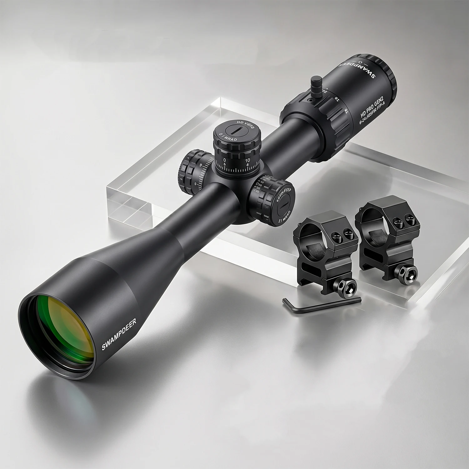 SWAMPDEER HD PRO GEN2 6-24X Riflescope With Illuminated High Definition Telescopic Sight Rifle Scope For Tactical Shooting view 2