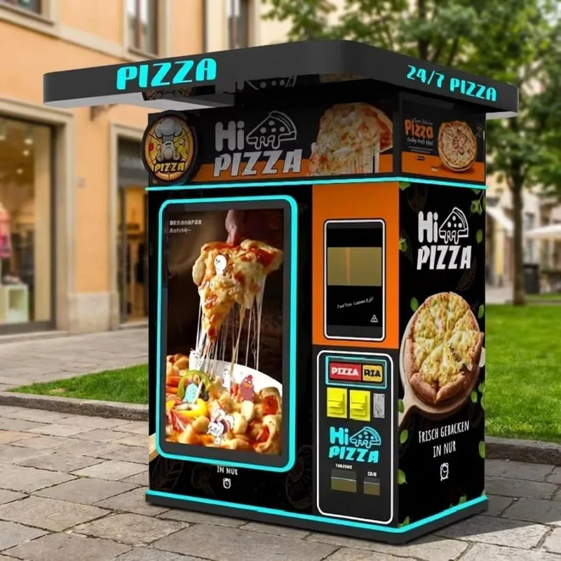 Commercial Pizza Vending Machine Automatic Smart Pizza Maker Touch Screen Cashless Payment Pizza Baking for Supermarket Airport