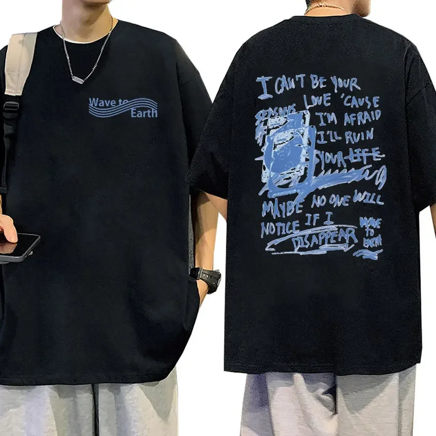 Wave To Earth Cat 0.03 2024 World Tour Album Print T Shirts Men Women Retro Fashion Cotton Short Sleeve T-shirt Hip Hop Clothing image 6