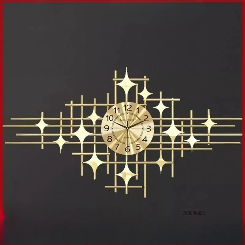 

Stylish Contemporary Clock Large Decorative Wall Clock for Living Room Home European Design Special Shape