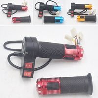 Ebike Throttle Motorcycle Scooter Modified Universal Throttle Grip Handle Handlebar Three-speed Throttle Handle Accelerator