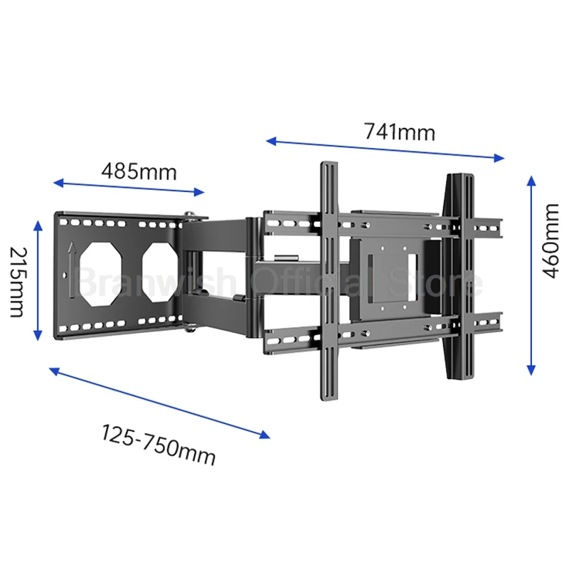 Soporte para Monitor de TV de 32-75 pulgadas, soporte máximo VESA de 700x400mm, soporte de pared, soporte de carga, soporte de Pedestal para pata de estante de TV de 80kg