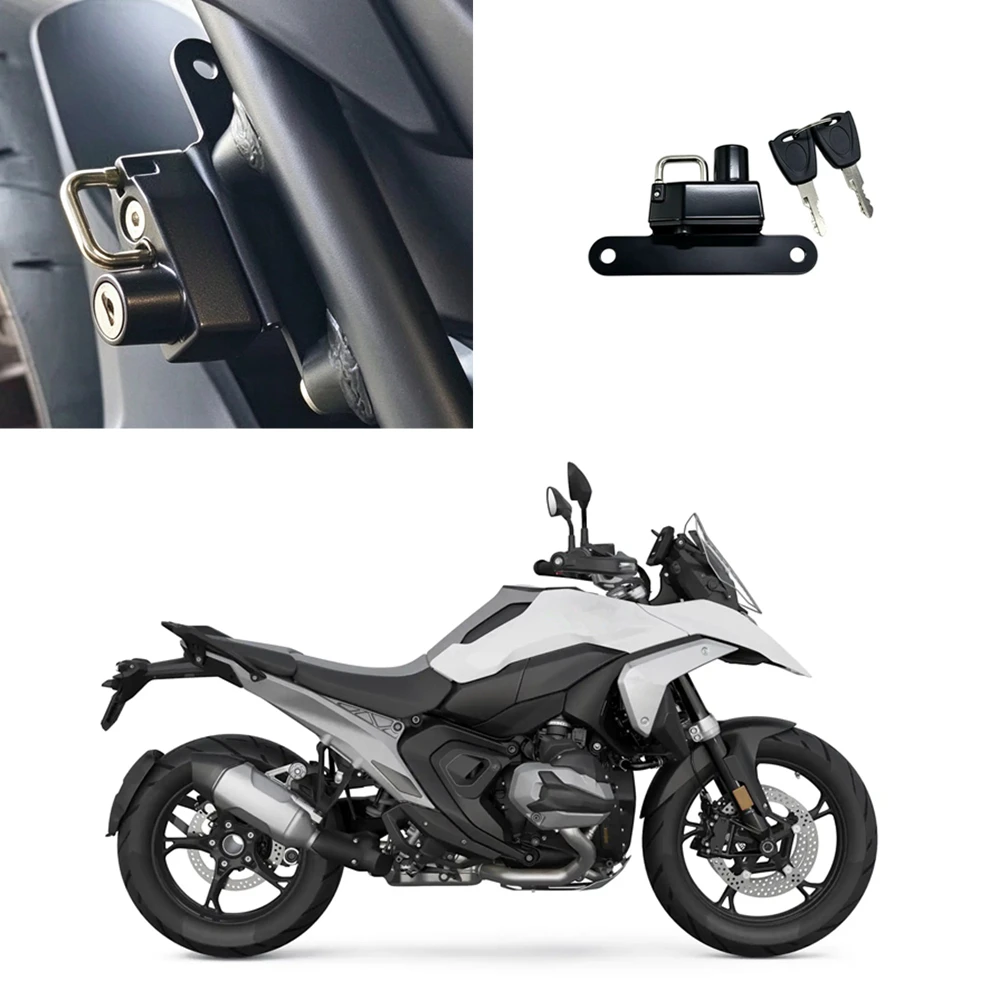 Simple Motorcycle Helmet Lock Mount Hook With 2 Keys For BMW R1300GS R1300 GS GS1300 R1300gs Adv 2023 2024-2025
